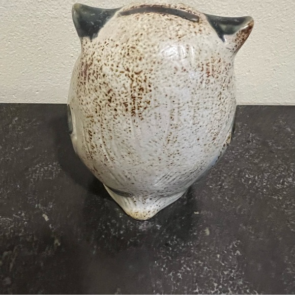 Vintage Owl Stoneware Bank Japan w/label Counterpoint - Picture 3 of 7